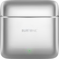 Burtone Metal Series Silver Wireless Bluetooth Earbuds