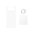 Original Samsung Galaxy Z Flip4 Clear Cell Phone Cover With Ring