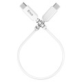 Snug 60W Type-C To Type-C 25Cm White Charge & Sync Cable