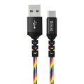 Snug USB To Type-C 1.2 Meter Rainbow Cable
