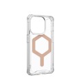 Apple iPhone 15 Pro Ice & Rose Gold UAG Plyo MagSafe Cell Phone Cover