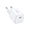 White UGREEN 20W GaN Charger 1 Port PD Fast Charge Wall Adapter