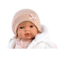 Llorens - Baby Girl Doll with Crying Mechanism, Clothing, Blanket & Accessories: Lola - 38cm