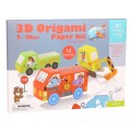 TookyToy - Let's Fold 3D Origami Paper Kit - Traffic