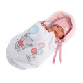 Llorens - Newborn Girl Doll with Elephant Sleeping Bag, Clothing & Accessories: Tina - 44cm (Mech...
