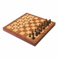 Ambassador - Folding Wooden Chess, Checkers, & Backgammon Set