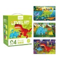 Mideer - Level Up Puzzles - 3-in-1 - Level 4 Dinosaur