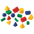EDX Education - Geometric Solids - 10cm Plastic - 17pcs
