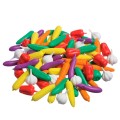 EDX Education - Counters - Vegetable - 6 Colours with Tweezers - 36pcs - Jar