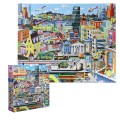 eeBoo - Within the City 48 Piece Giant Puzzle