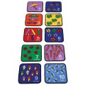 Learning Carpets - Let's Learn How 2 Count - Seating Squares - 36 x 36 cm - 10pcs