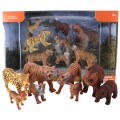 National Geographic - Jungle Predators & Cub - Medium 6-12cm - 8pcs in Display Box