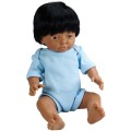 Les Dolls By Greenbean - Baby Doll - Anatomically Correct with Hair - Indian Boy