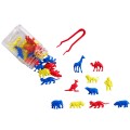 EDX Education - Counters - Wild Animal - 3 Colours with Tweezer - 30pcs - Jar