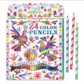 eeBoo - Oaxaca Birds 24 Color Pencils Paper