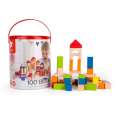 Classic World - Wooden Building Blocks with Sorting Lid - 100pcs