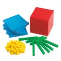 EDX Education - Base Ten - Plastic Set Of 4 Colour - 121pcs Box