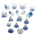 EDX Education - Geometric Volume Set - 5cm Blue - 17pcs
