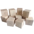 Little Sprouts By Greenbean - Wooden ABC Blocks - Lower Case Letters - 26pcs - Natural Beech Wood
