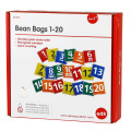 EDX Education - 1-20 Number Bean Bags 20 Pieces with Cotton Storage Bag