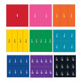 Learning Resources - Magnetic Rainbow Fraction Squares: Double-Sided Demonstration Set