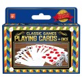 Ambassador - Classic Games - Quality Playing Cards - 2 x Playing Card Decks & 5 Dice