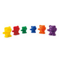 EDX Education - Counters - Bears Weighted 6 Colours - 96Pc Polybag