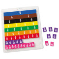 EDX Education - Fraction Tiles - 1 to 12th - Printed - 51pcs