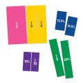 Learning Resources - Magnetic Rainbow Fraction Squares: Double-Sided Demonstration Set