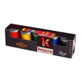 Toy Color - Cardboard Box Of 5 Matt Acrylic Pots - 25ml