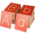 Little Sprouts By Greenbean - Grooved Letter Plates - Upper & Lower Case - 52pcs - Solid Beech Wood