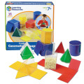 Learning Resources - Geometric Solids with Folding Nets 8 Shapes 16pcs