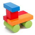Classic World - Wooden Building Blocks with Sorting Lid - 100pcs