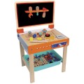 TopBright - 2-in-1 - Tool Work Bench, Art Desk & Chalk Board - 47 x 37 x 80 cm - pcs