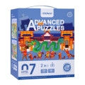 Mideer - Level Up Puzzles - 2-in-1 - Level 7 Human Geography