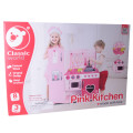 Classic World - Pretend & Play - Pink Kitchen - 85 x 34 x 91 cm - 8pcs