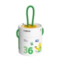 Mideer - Silky Crayons Colourful Bucket - 36 Colours