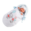 Llorens - Newborn Doll with Elephant Sleeping Bag, Clothing & Accessories: Tino - 44cm (Mechanism...