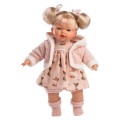 Llorens - Baby Girl Doll with Pink Clothing & Accessories: Roberta - 33cm (Mechanism Optional)