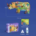 Mideer - Products Large Animal Shaped Puzzle Dream Rhinoceros