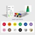 Mideer - Acrylic Markers Ultra - Round Nib - 12 Colours