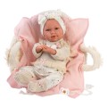 Llorens - Baby Doll with Sleeping Cushion, Clothing & Accessories: Mimi - 40cm (Mechanism Optional)