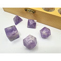 Platonic Set of 5 Amethyst Crystals In  Box