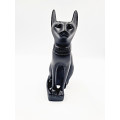 Egyptian Black Cat Statue Bastet L (20cm)