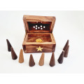 Wooden Incense Gift Set with 10 Mixed Cones