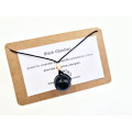 Black Obsidian Sphere Necklace (10mm)