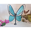 Blue Butterfly Stained Glass Fairy