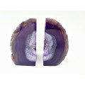 Agate Geode Bookends holder (Purple)