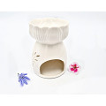 Oil Burner Ceramic Lotus White (11cm)