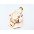 Money Frog Statue White (7cm)